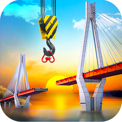 Caminhões de construção: Bridge Building Simulator