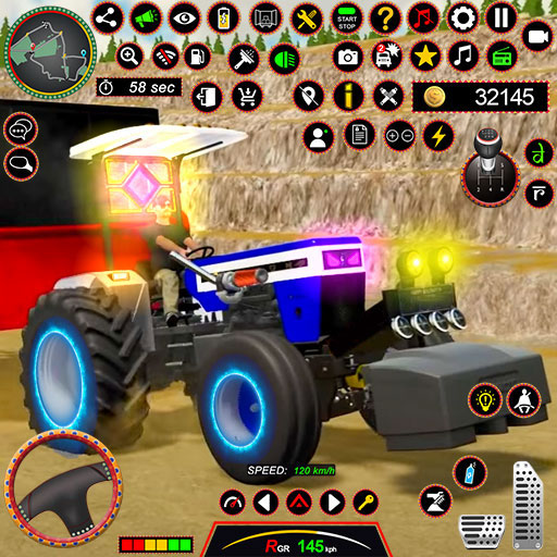 simulator truk pertanian berat