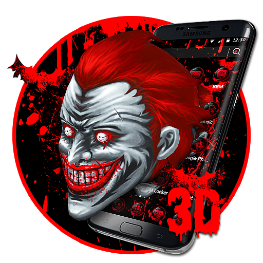 3D Blood Evil Clown Theme