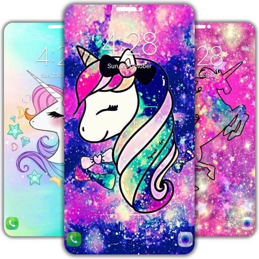 Glitter Unicorn Wallpaper 4K