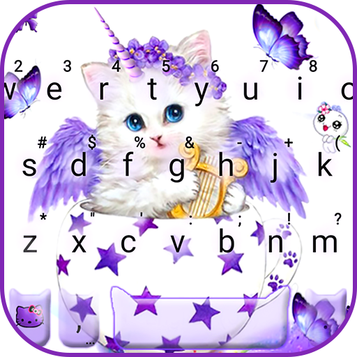 Butterfly Unicorn Cat Keyboard