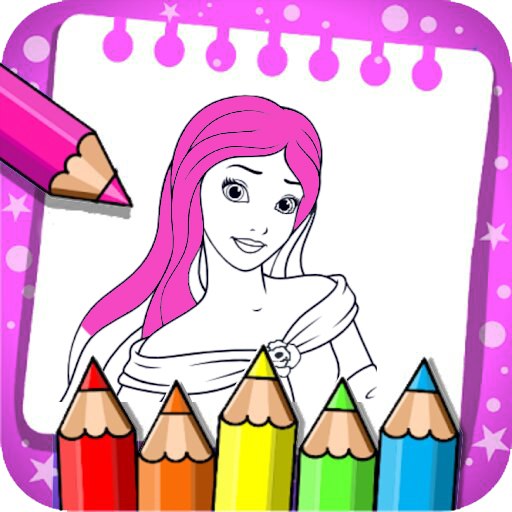 Princess coloring Book & games