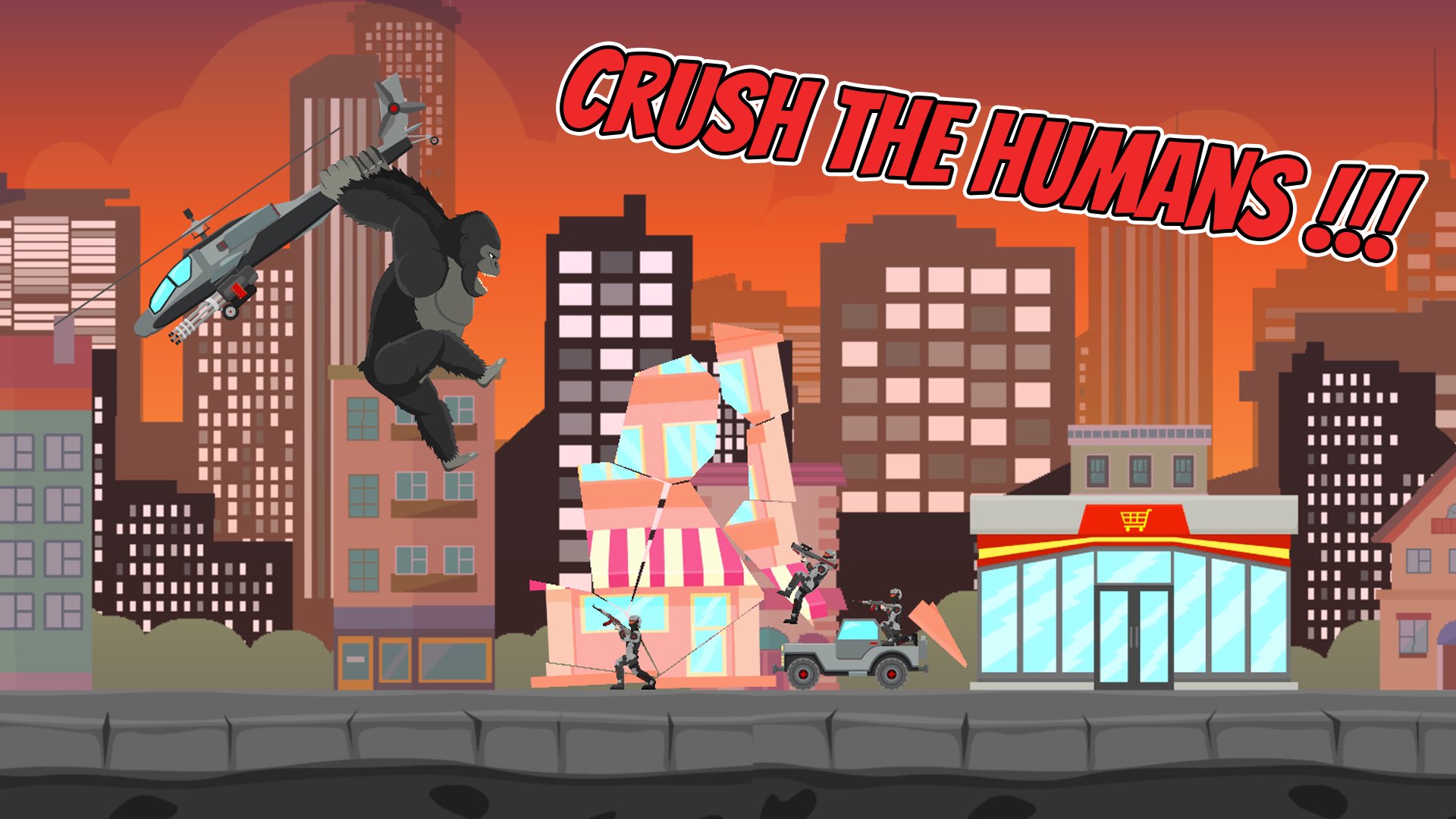 Download Hybrid Gorilla: Urban Rampage android on PC