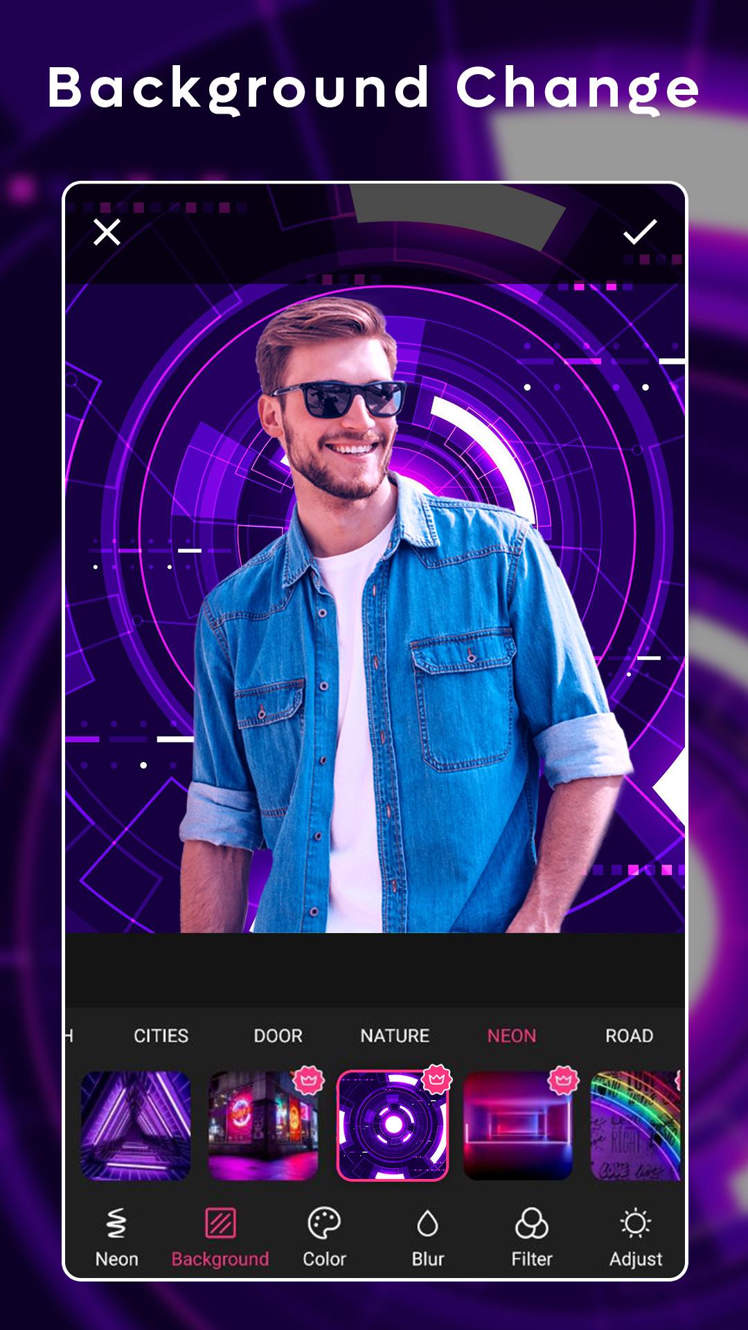Download Neon Photo Editor android on PC