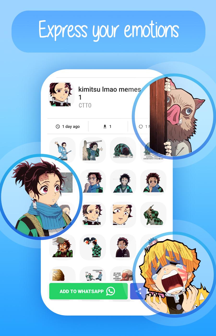 Скачать Anime Stickers for WhatsApp на ПК | Официальный представитель  GameLoop