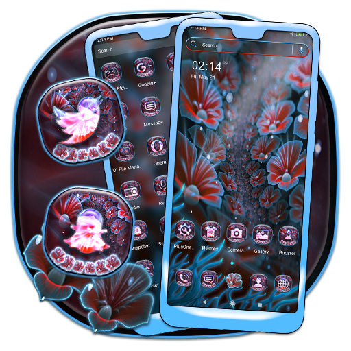 Fractal Flower Launcher Theme