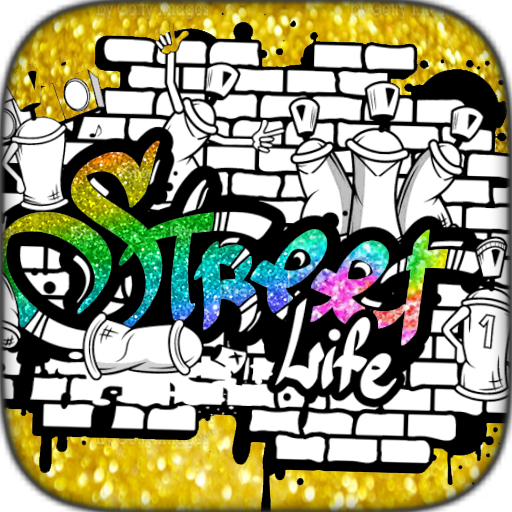 Glitter Graffiti Coloring