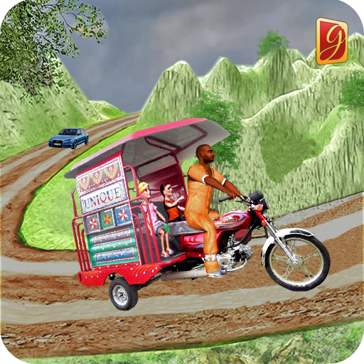 Drive Hill Chingchi Rickshaw: Offroad Driving