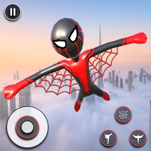 Spider Stickman Rope Hero Game