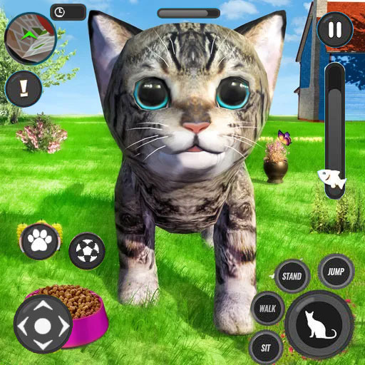 meus melhores jogos de simulador de gato fofo 3d: aventura de vida
