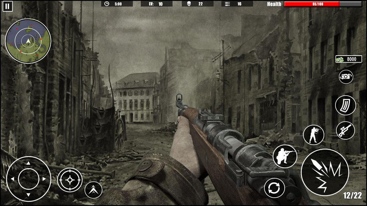 Download Call of WW2 Black Ops War FPS android on PC