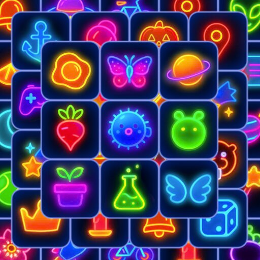 Neon Triple Tile: Match Puzzle