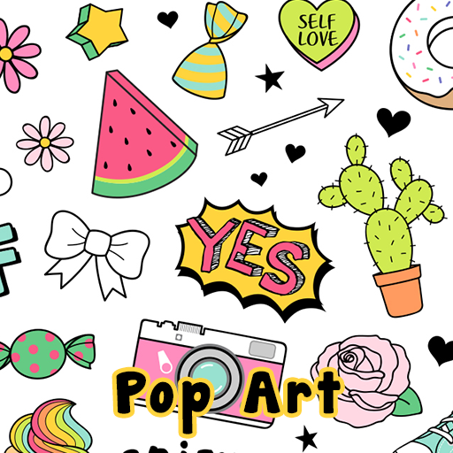 Cute Wallpaper Pop Art Theme