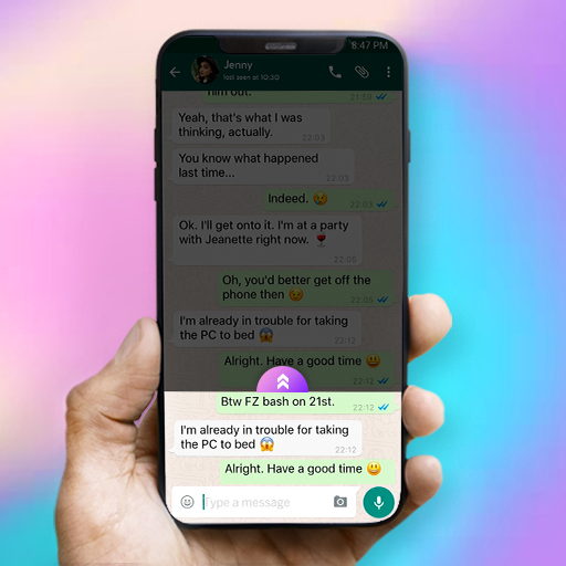 Screen Guard for Whatsapp Chat