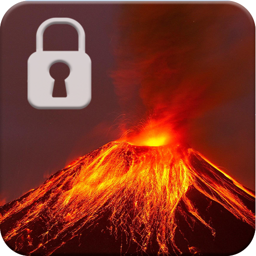 Volcano Eruption Screen Lock
