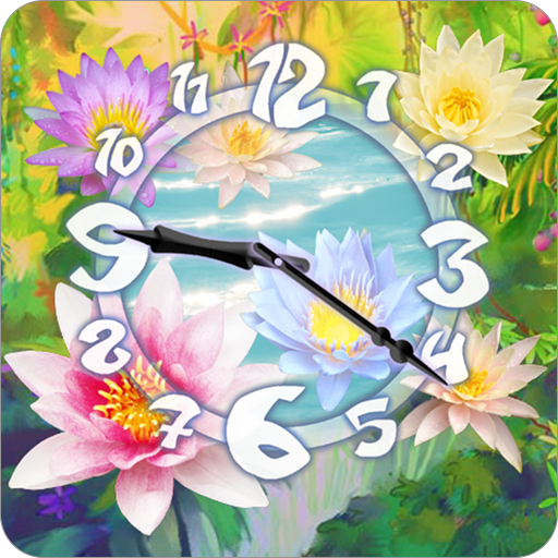 Sacred Flower Clock Widget