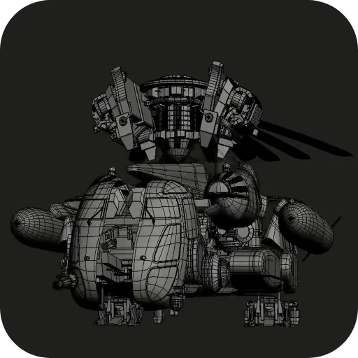 Helicopter Transformer 3D