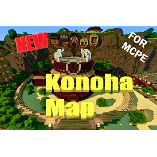 Konoha world map for mcpe