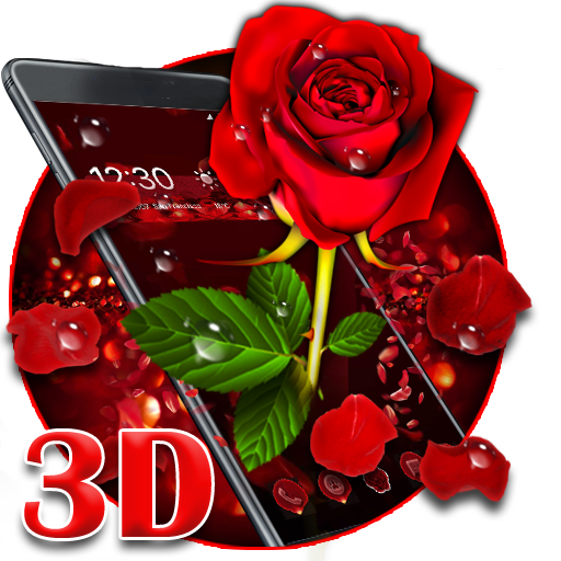 Tema 3D Valentine Love Rose