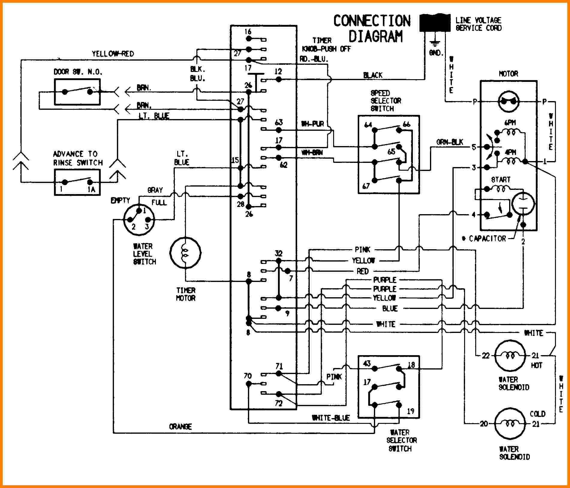 Whirlpool washing store machine wire connection