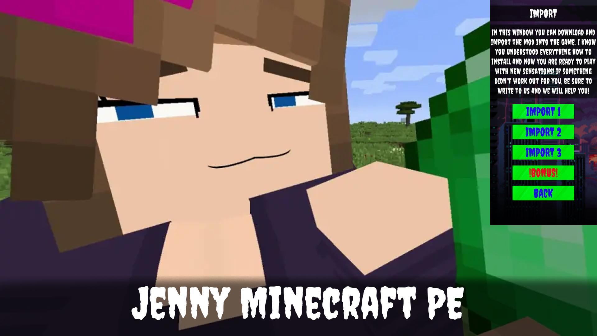 Propaganda do : Youlube al Jogos Jogos de quebra-cabeça mm 19 mil  344 MOD IN Download Jenny mod for Minecraft PE Jenny Mod for Minecraft PE  Anúncio - 4,3% GRÁTIS - iFunny Brazil