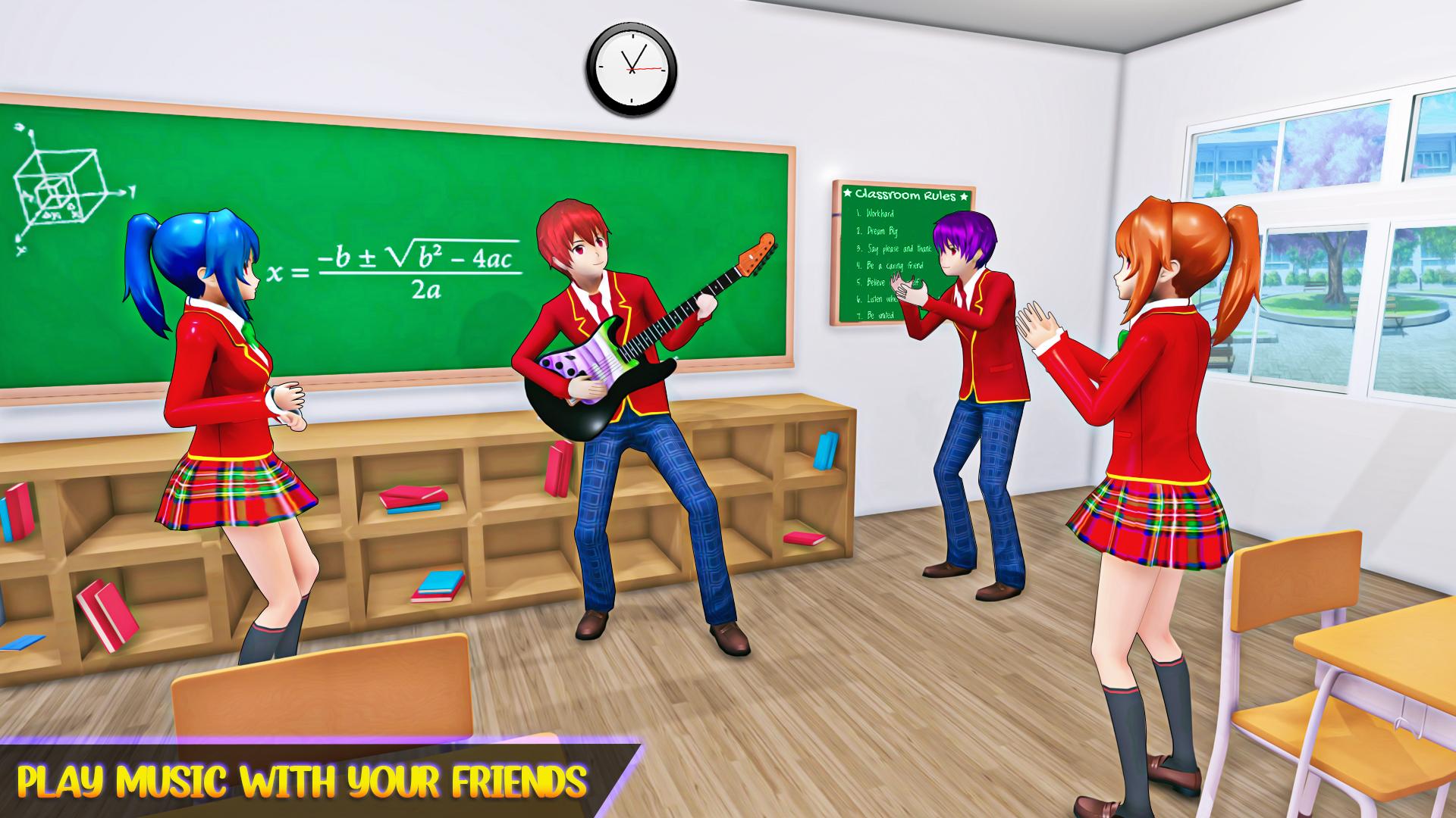 Скачать Anime High School Sim Girl 3D на ПК | Официальный представитель  GameLoop