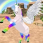 Vôo Unicórnio Pegasus Égua