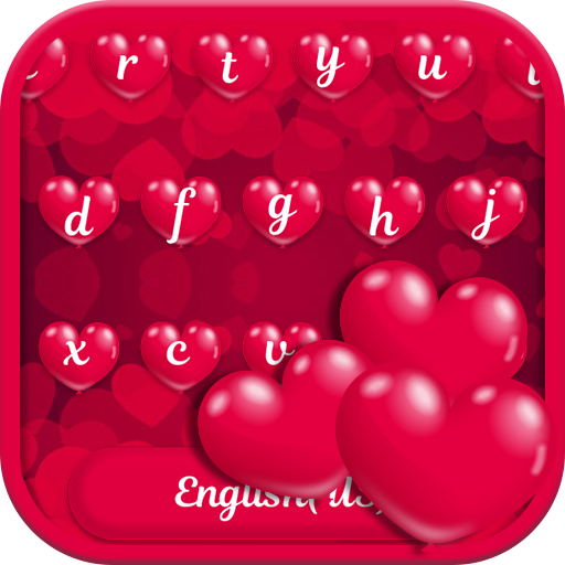 Red Heart Balloon Keyboard - S