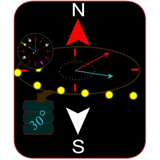 Compass with declination