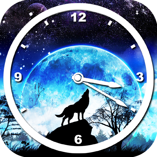 Moon Clock Live Wallpaper