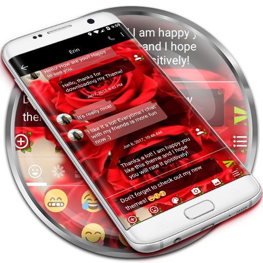 SMS Messages Love Rose Theme