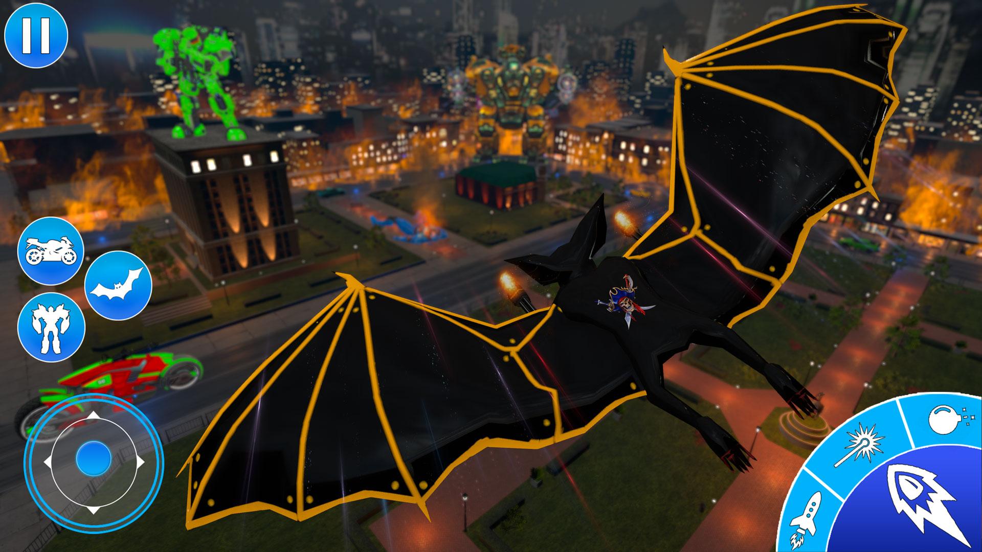 Download Flying Bat Bike Robot Games android on PC
