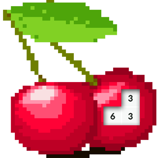 Pixel Fruits Color By Number