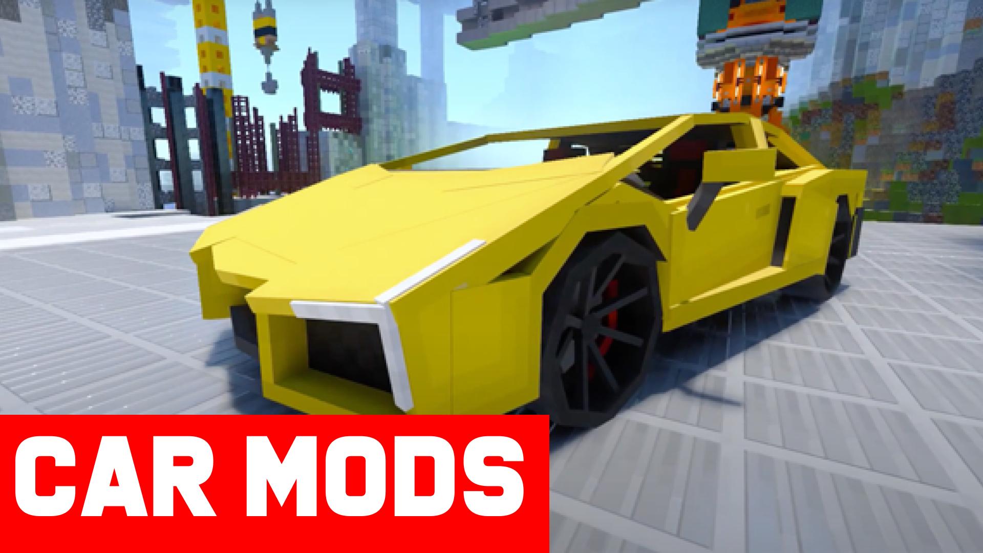 Download Car Mods For Mcpe Cars Addons Mod For Minecraft Android On Pc