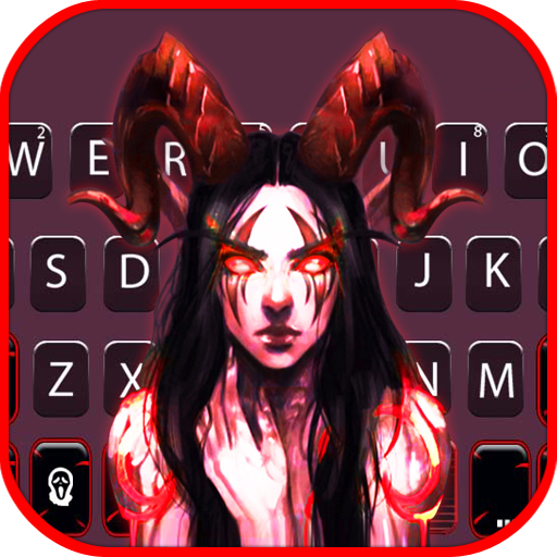 Evil Demon Girl Keyboard Theme