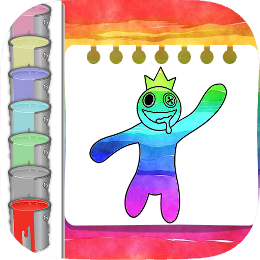 Rainbow Friends coloring book