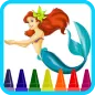 Mermaid Coloring Game for Kids