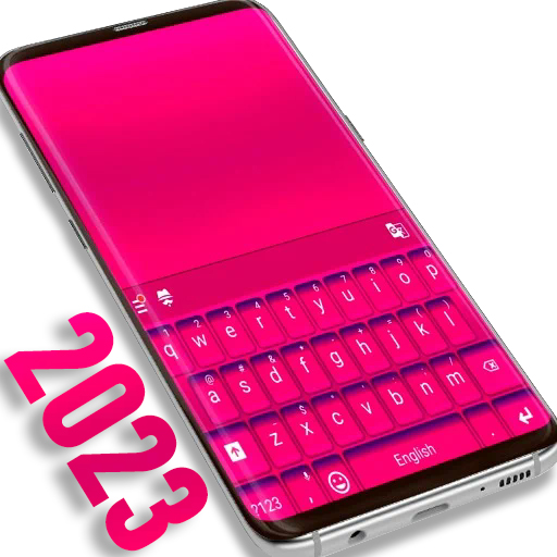Keyboard Warna Pink Tema