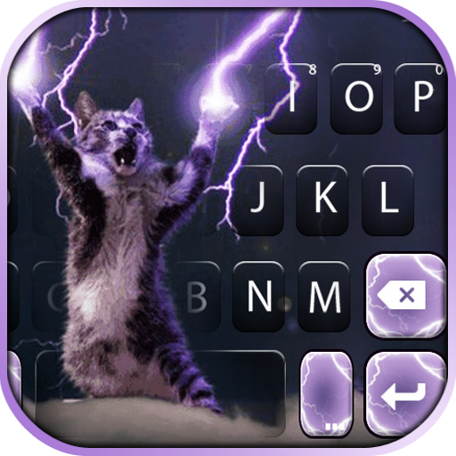 Lightning Cat Keyboard Backgro