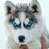Cute Husky Puppies Lock Screen