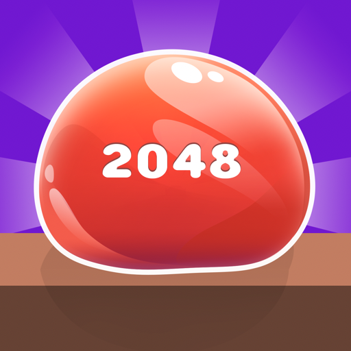 Jelly 2048 Merge Красный Шарик