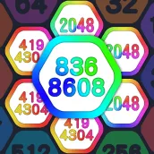 2048 Number Hexagon