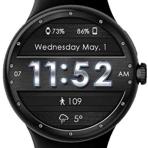 Metallic Mesh HD Watch Face