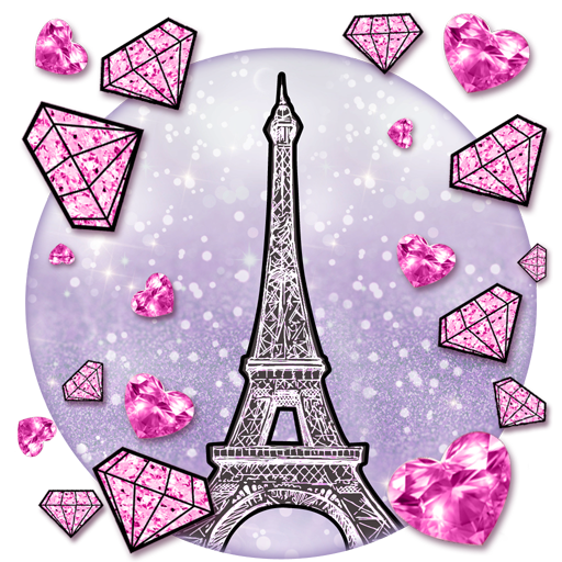 Pink Diamond Paris Wallpaper