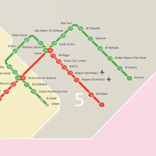 Dubai Metro Map