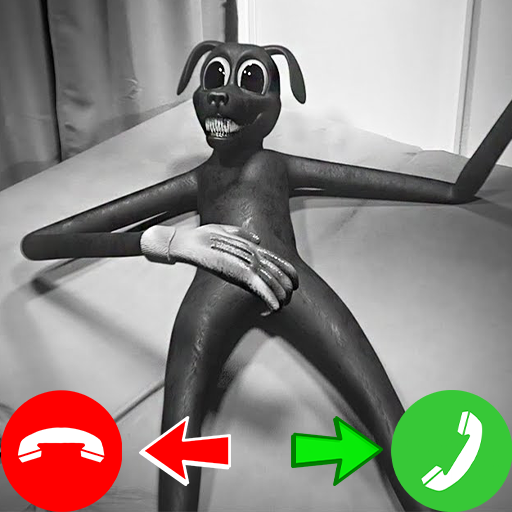 Scary cartoon dog fake call