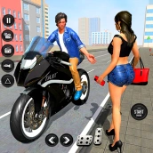 Bike Taxi Driving Simulator 3D