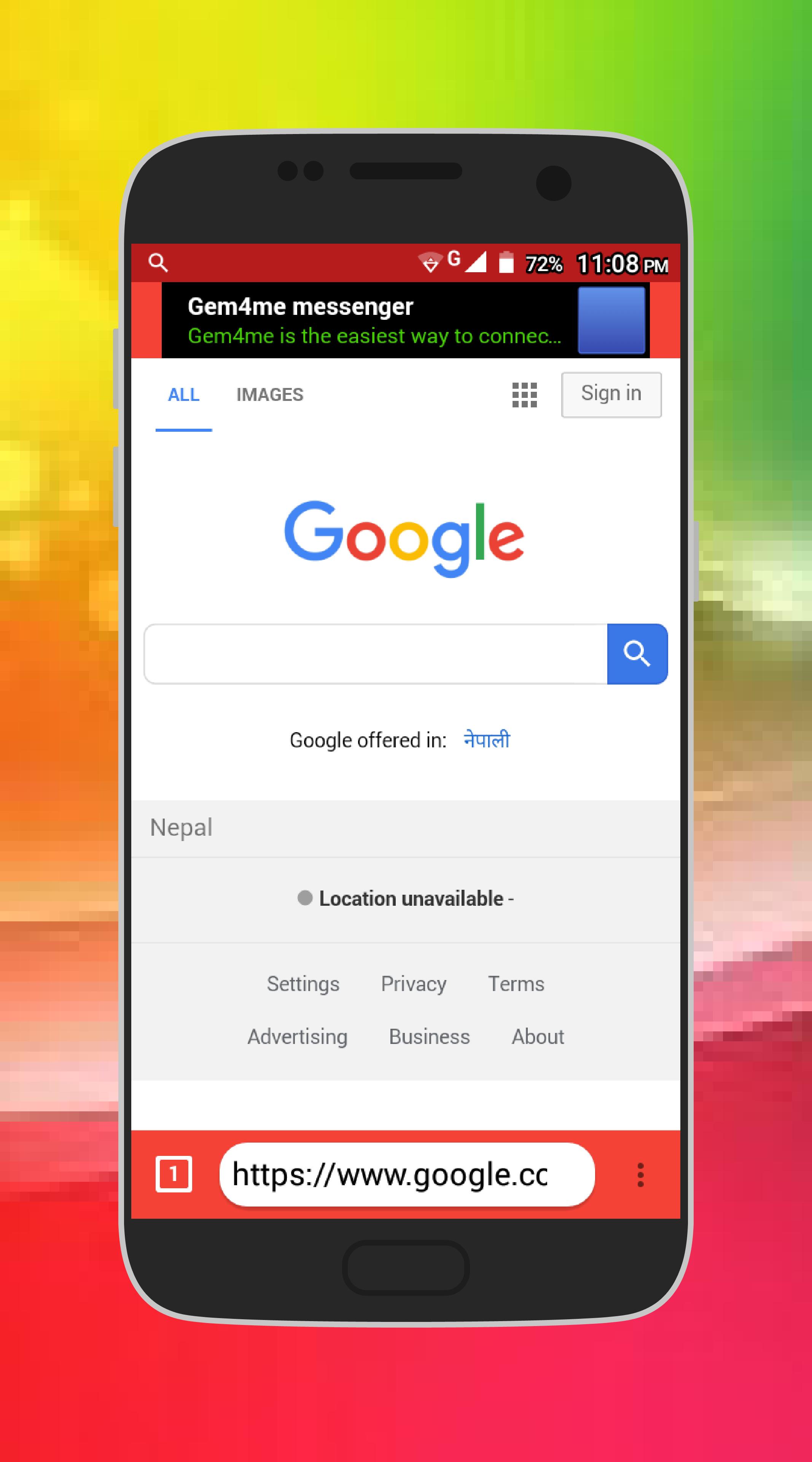 Download Blue Web Browser android on PC