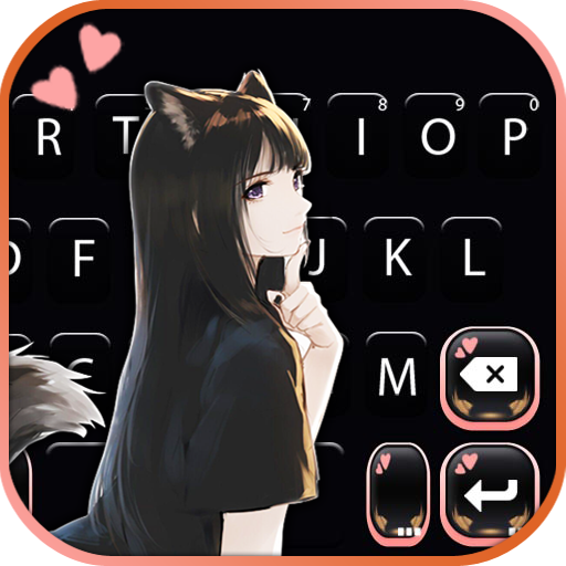 Cute Girl Anime Keyboard Backg