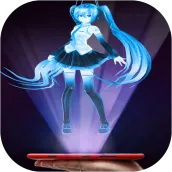 Hologram Miku Anime hatsune projector simulator